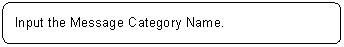 ꨤx: Input the Message Category Name.