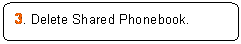 Rounded Rectangle: 3. Delete Shared Phonebook.